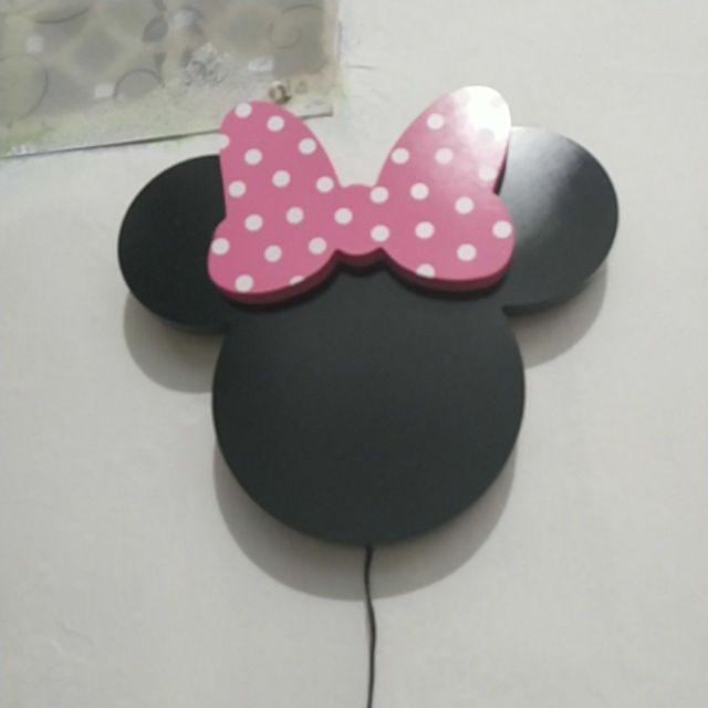 Lampu dinding minnie mouse hiasan dinding dekorasi kamar Lampu dinding minnie mouse hiasan dinding dekorasi kamar
