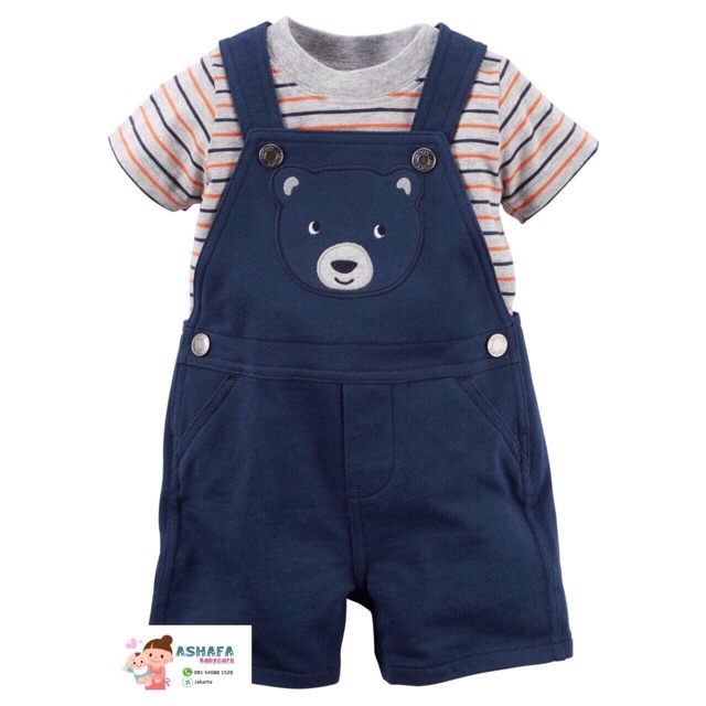 Baju Kodok Bear dan Jumper Carters Set