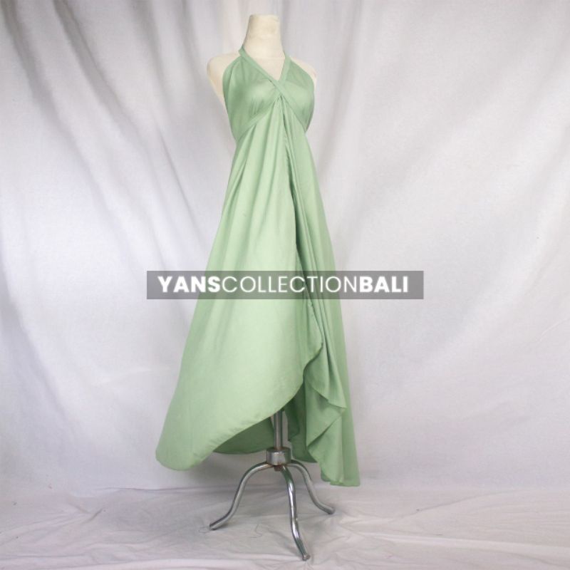 Maxi Dress Piramid BALI-Mint polos