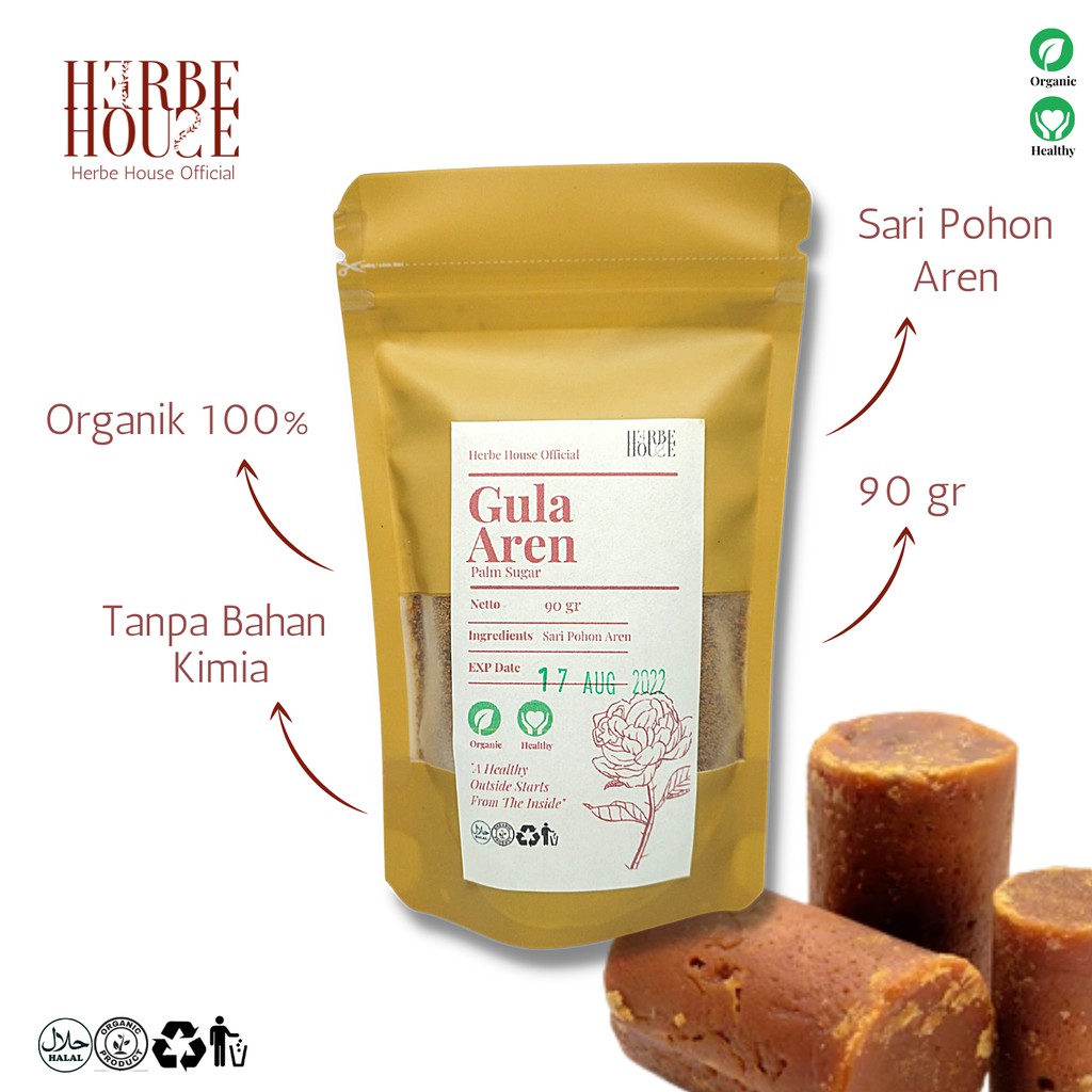 

GULA AREN MURNI 100% PALM SUGAR HERBAL ORGANIK JSR