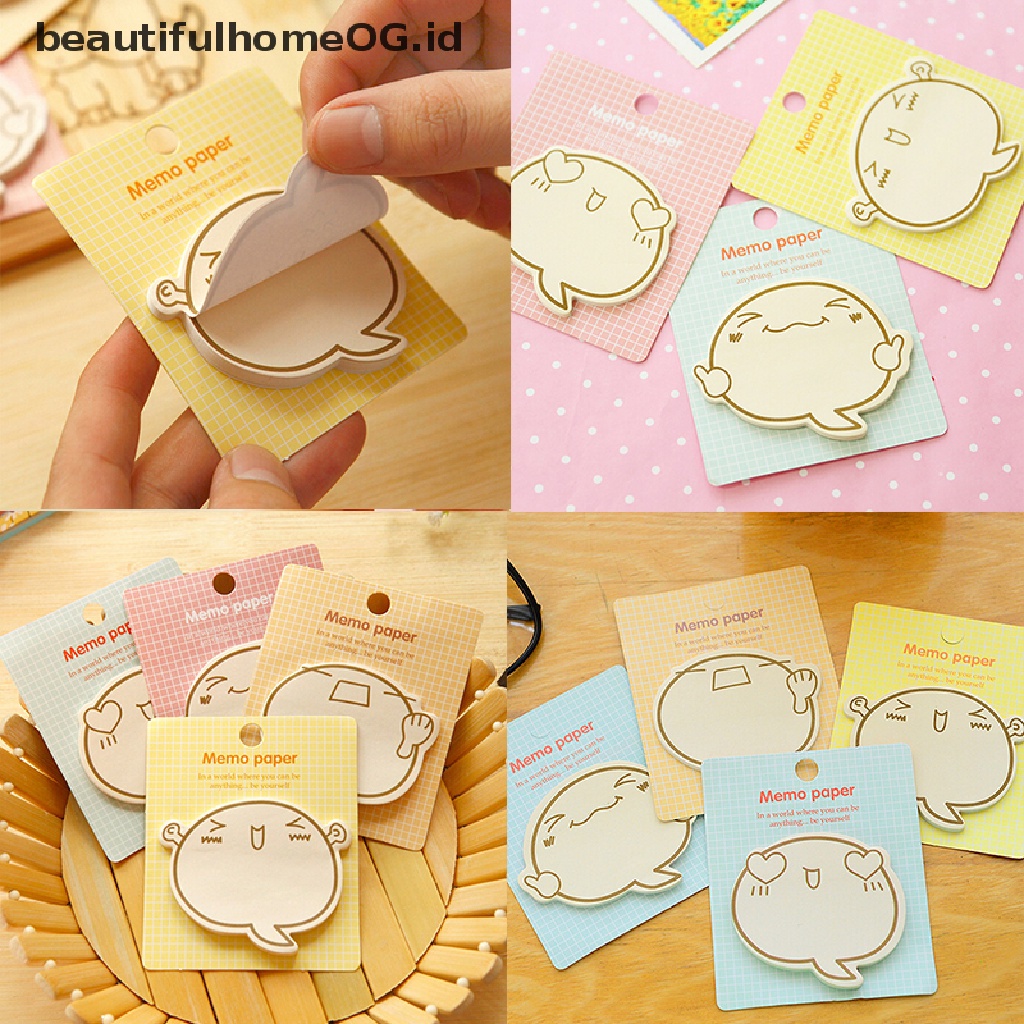 1 Pc Stiker Memo Sticky Note Untuk Perlengkapan Kantor 1pc Sticky Notesmemopost It Desain Kartun Lucu Imut Multi Warna Untuk Perlengkapan Kantorsekolah