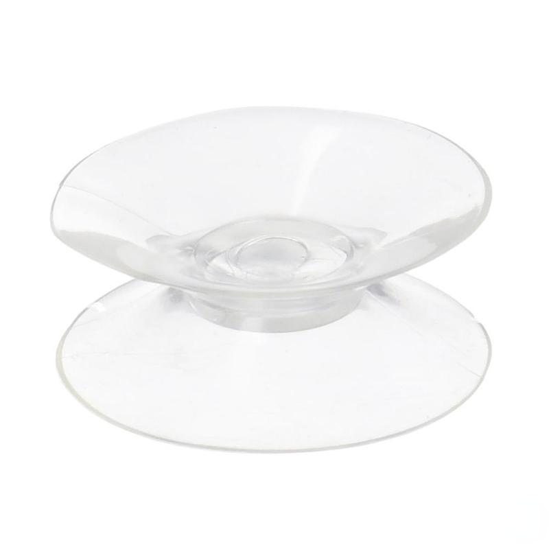 3pcs Pad Suction Cup Dua Sisi Bahan PVC Transparan Untuk Kamar Mandi
