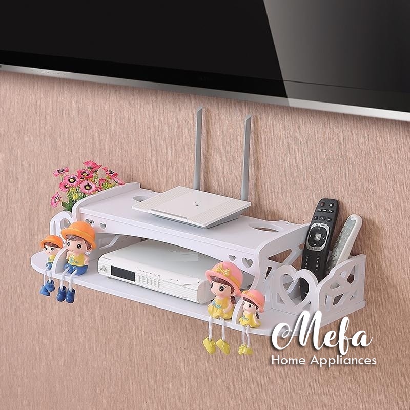 Rak dinding minimalis gantung serbaguna rak dvd wifi / multifuction rak