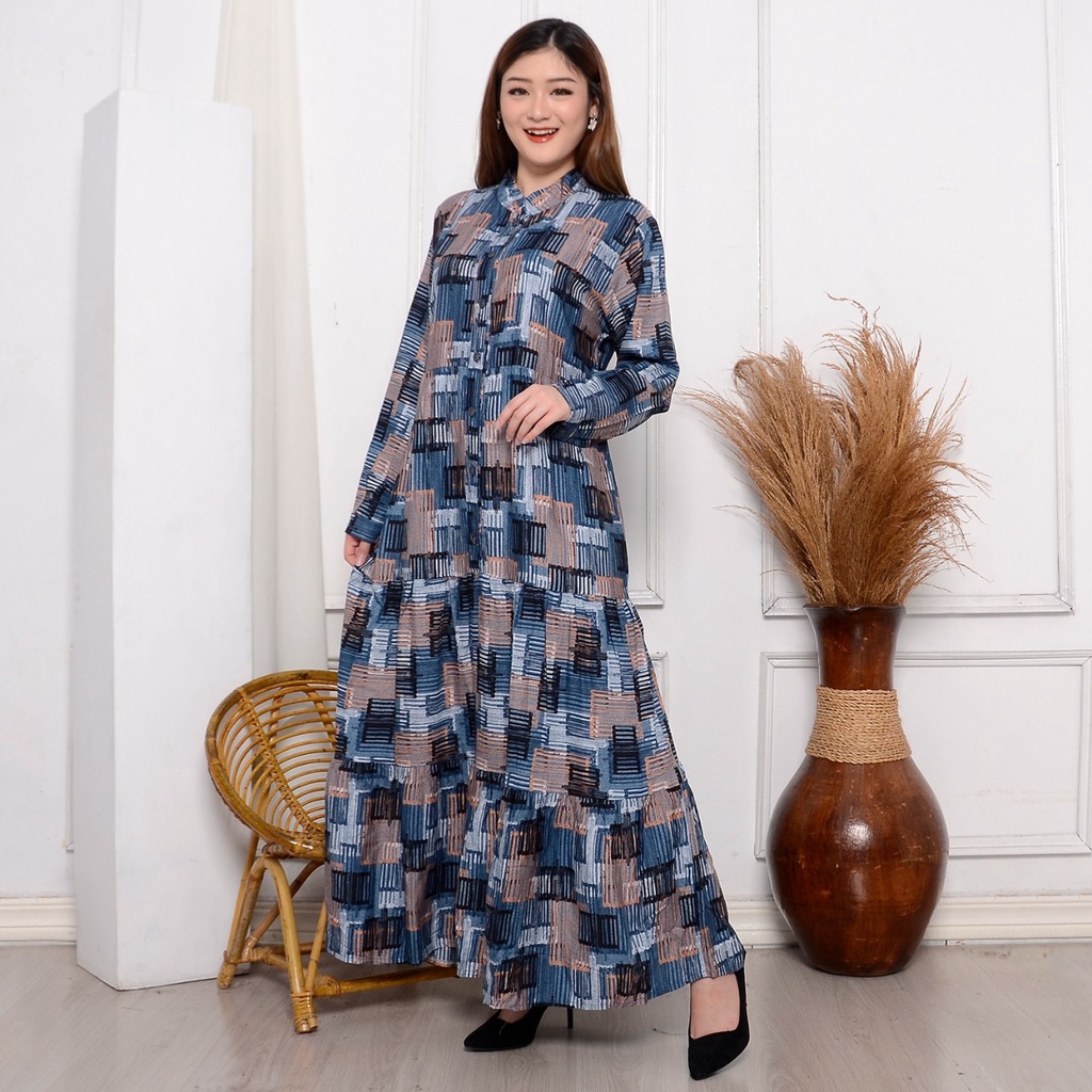 Gamis Susun Andien / Dress Muslim Susun / Rayon premium / Gamis Busui