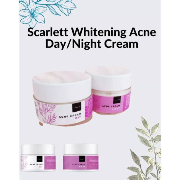 Scarlet Whitening Acne Night Cream/Day Cream/serum scarlet
