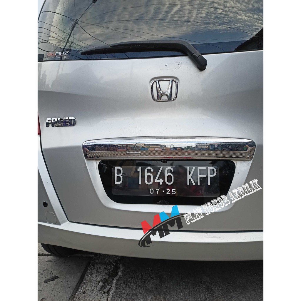 Jual Cover Plat Nomor Mobil Akrilik Cembung Acrylic Custom Tatakan Dudukan Plat Nomer Tanpa