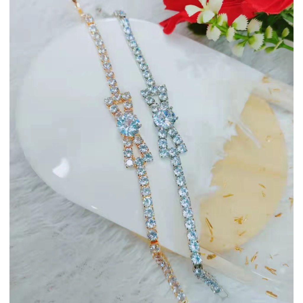 Gelang Xuping Mata Full Lapis Emas Perhiasan Fashion 1256