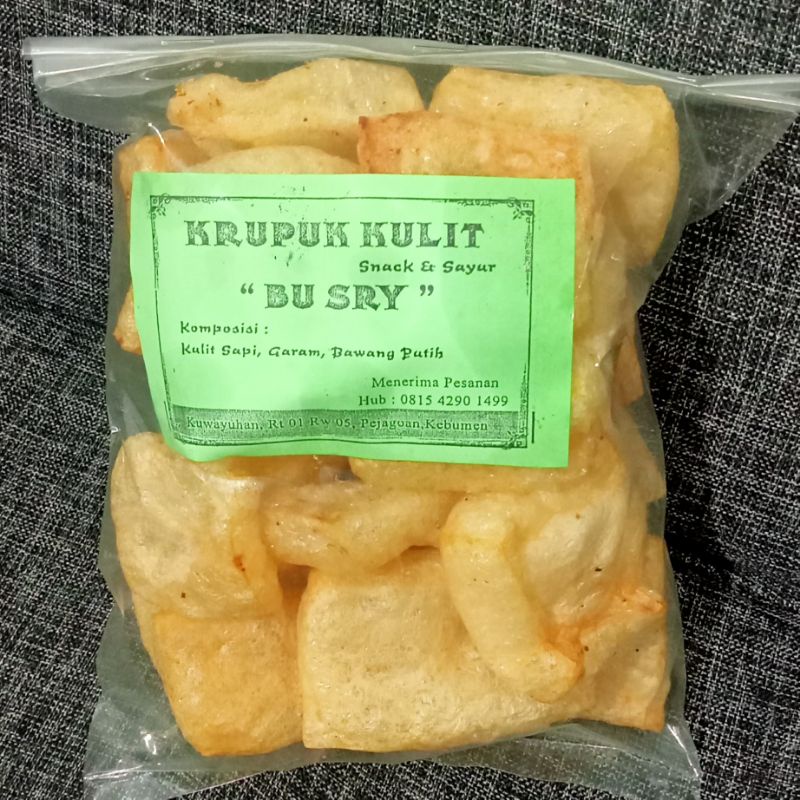 

kerupuk rambak kulit kebumen gurih Bu Sry