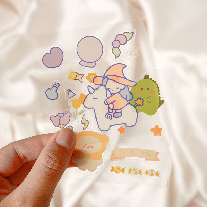 Jual Take One Randomly Cute Deco Stickers Sticker Lucu 1 Lembar Acak