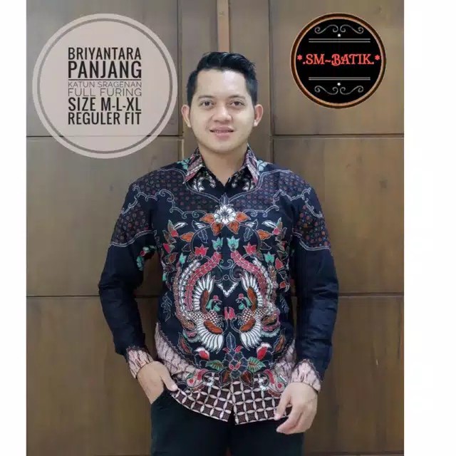 Batik Pria Briyantara Full Furing Katun Halus Ori Solo