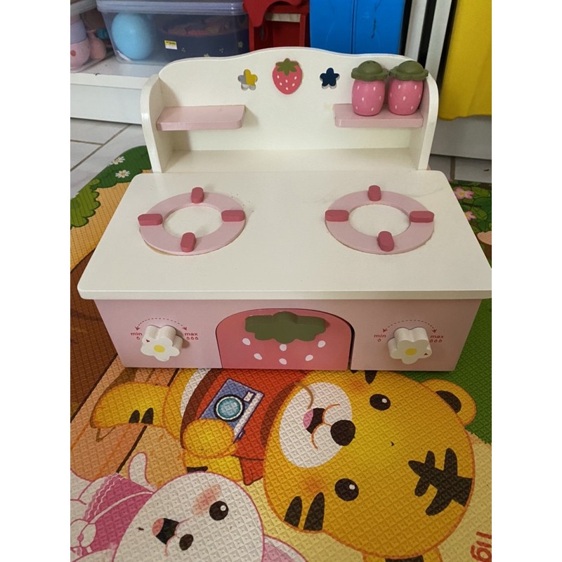 preloved wooden toys mainan kayu kompor mother garden