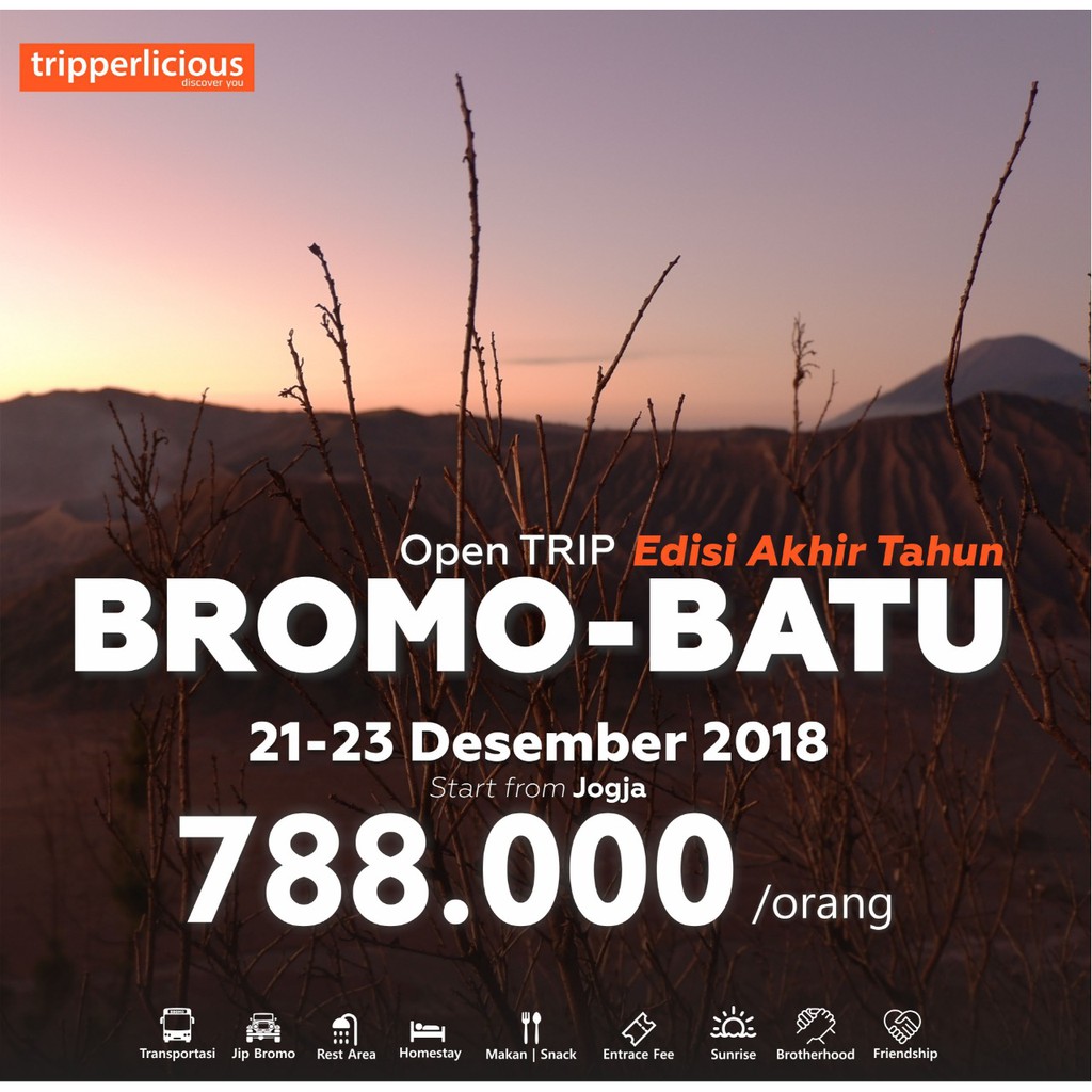 Open Trip Bromo Batu Start Jogja 3D2N