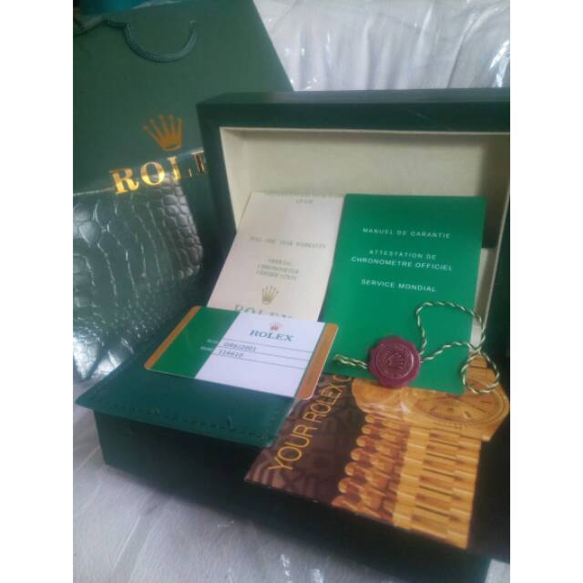 

BOX ROLEX ORIGINAL PAPERBAG REAL PICT YA