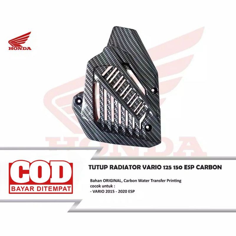 TUTUP RADIATOR VARIO 150 VARIO 125 2015 - 2020 CARBON