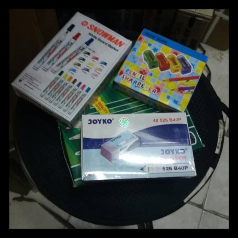 

STOK BARU PAKET PENGHAPUS, SPIDOL, RAUTAN, PENSIL PAKET ALAT TULIS TERMURAH PING LENGKAP