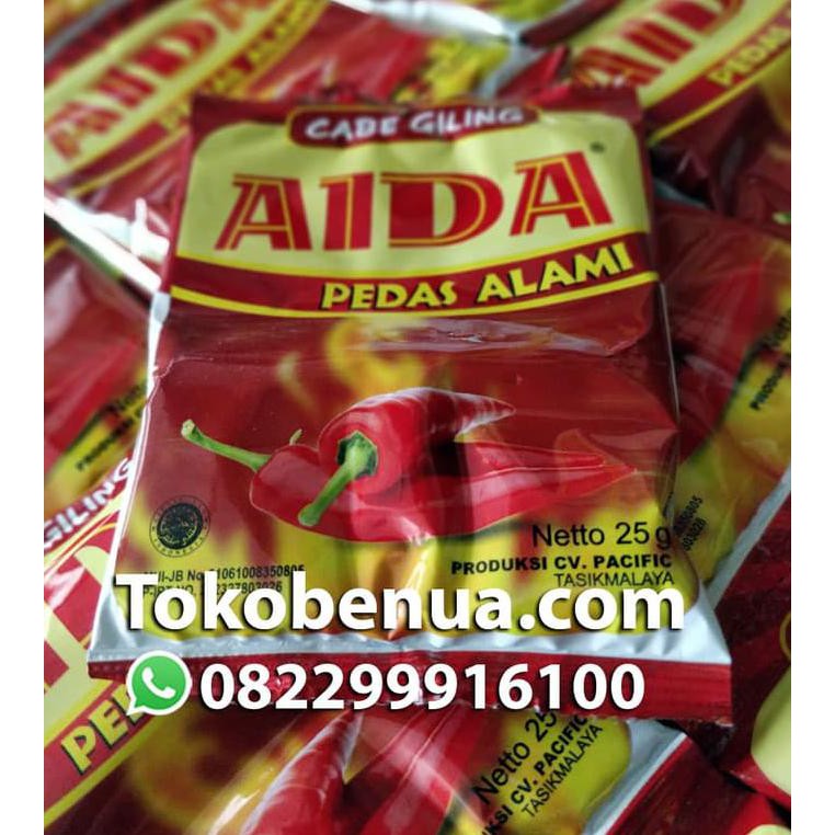 

BERKUALITAS! Cabai giling cabe bubuk Aida 25 gr untuk makaroni seblak tahu bulat