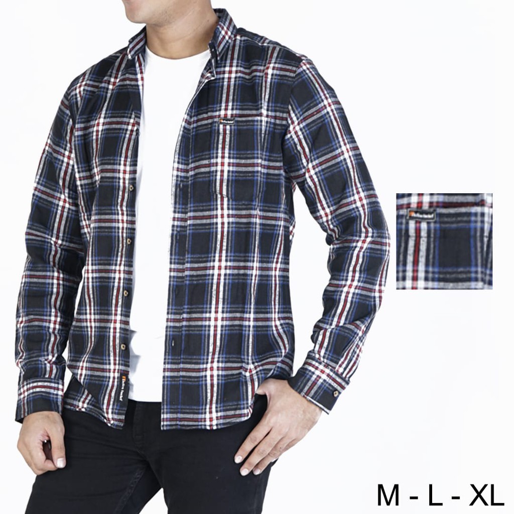 Kemeja Flanel Casual Pria merk Esprit Bahan Premium #fl.esprit.09