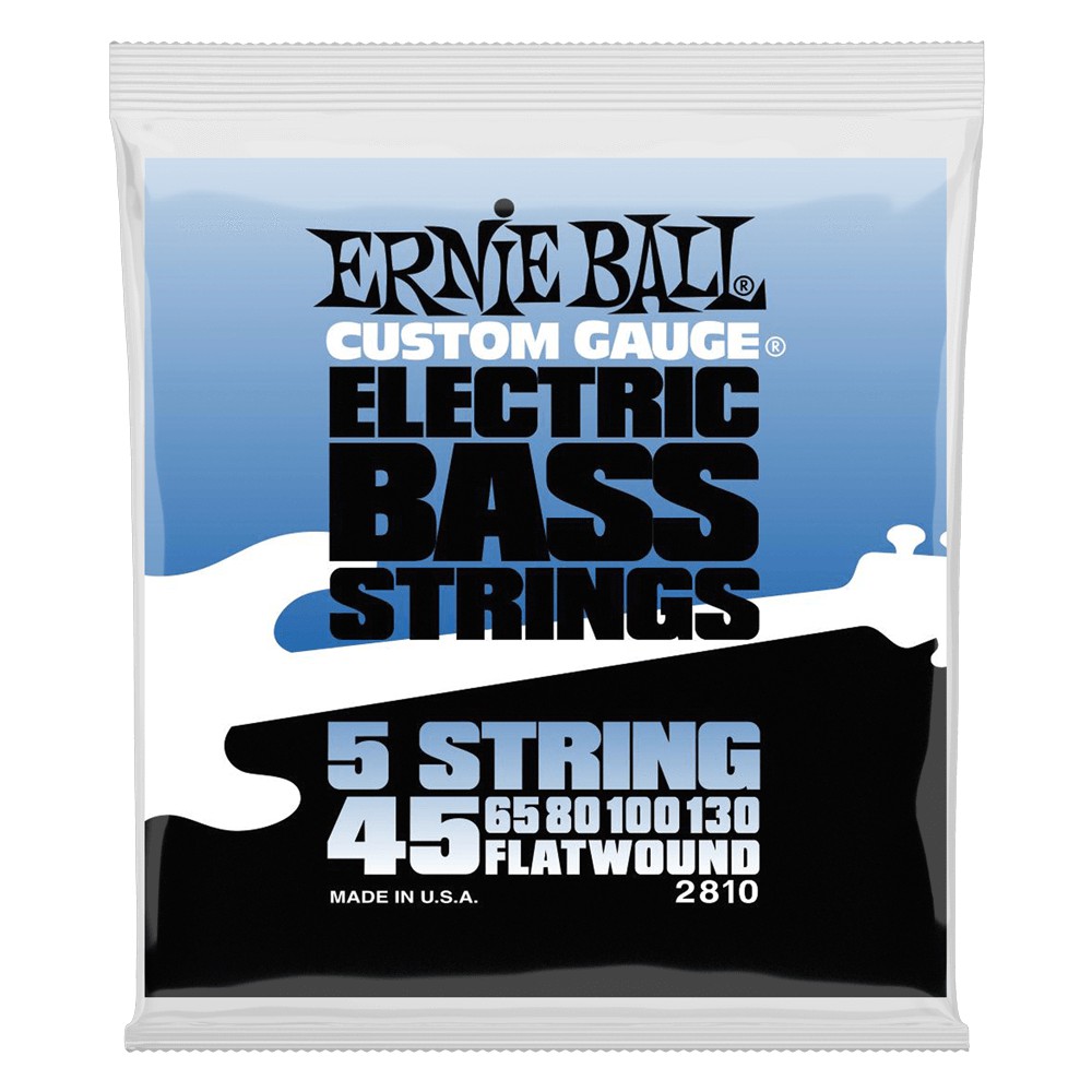 Ernie Ball Flatwound 5string Electric Bass Strings  45130 Gauge P02810