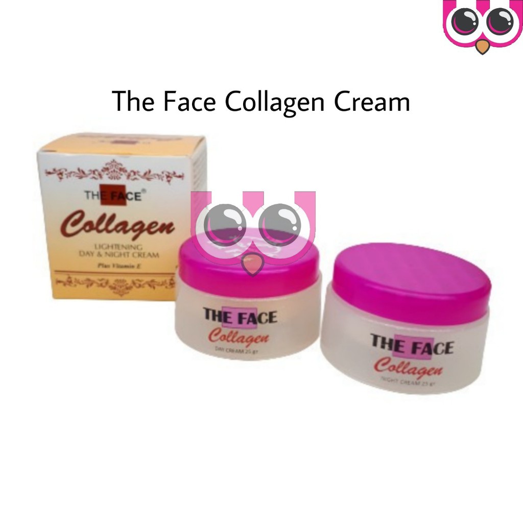 Cream Collagen Lightening The Face Bpom Tutup Pink Shopee Indonesia