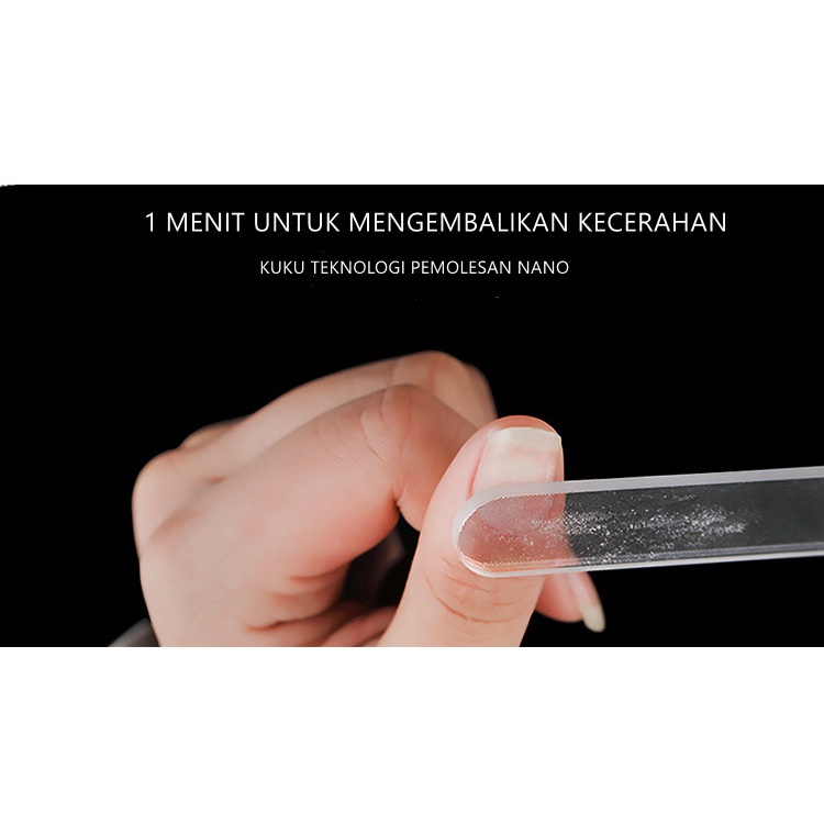 【 COD 】Alat Pengikir Kuku Kikir Kuku / Nano Buffer Glass / Kikir Bening / Pengkilap Kuku Alat Manicure