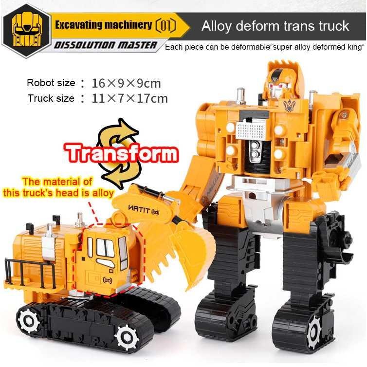 Mainan Mobil Action Figure Car Transformer Deformation Robot - 86702 - Yellow