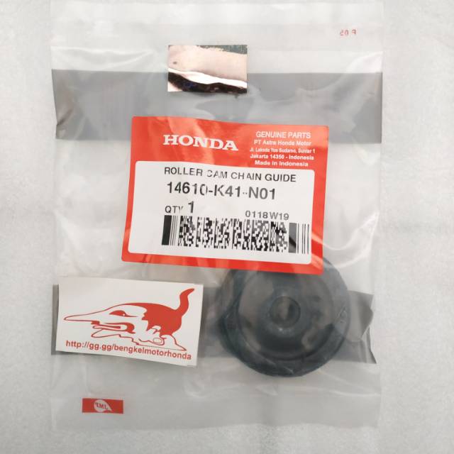 Roller Cam Chain Guide Rol Besar Keteng Kamrat Rantai Mesin Supra X 125 Fi K41 Ori AHM 14610K41N01
