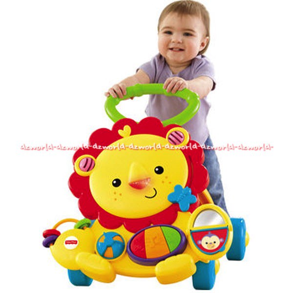 Fisher Price Musical Lion Walker Stroller Baby Push Alat Bantu Jalan Bayi