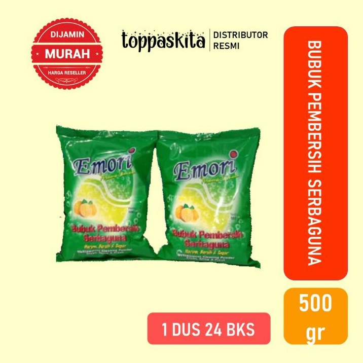 Emori Sabun bubuk Pembersih Serbaguna Refill 500gr Termurah