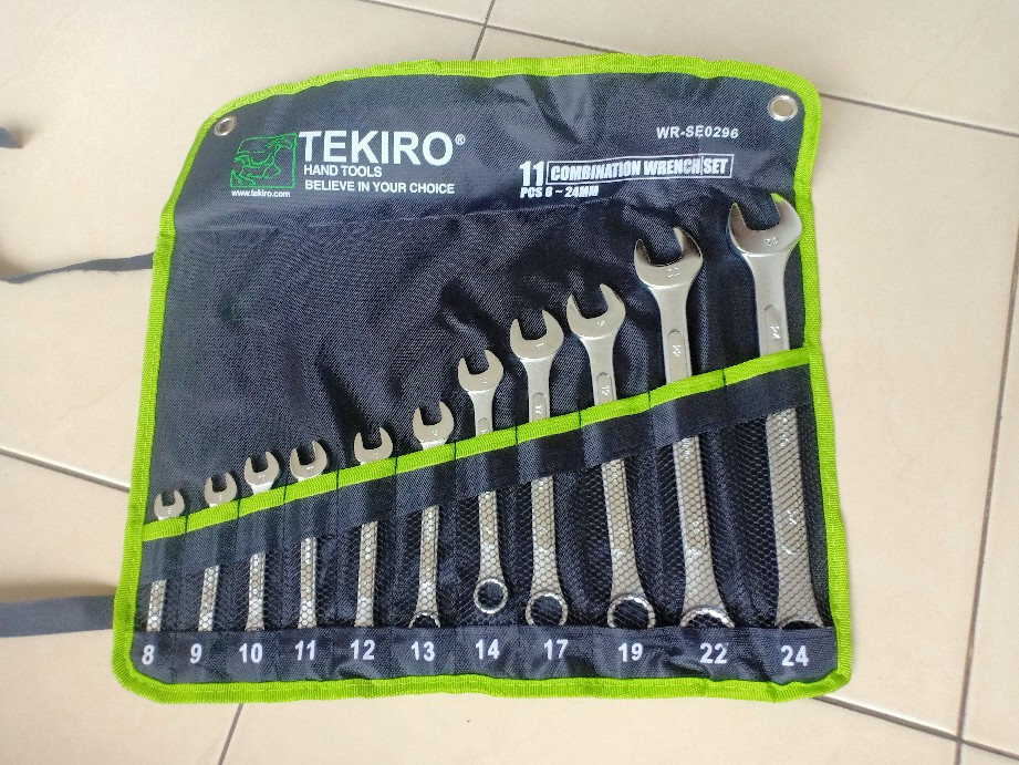 Tekiro Kunci Ring Pas Set 11 Pcs 8-24 Mm