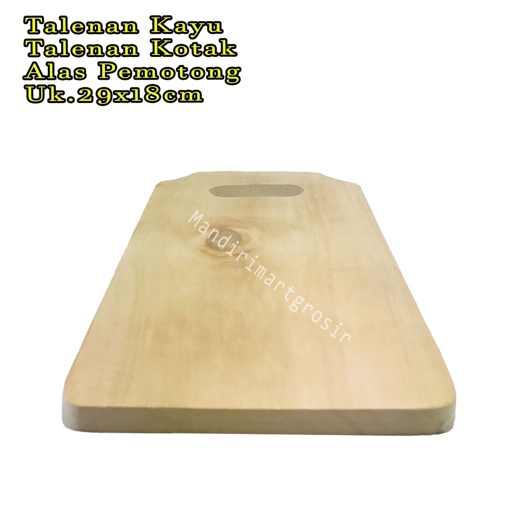 Talenan Kotak *Talenan Kayu * Alas Pemotong * Uk.29x18cm