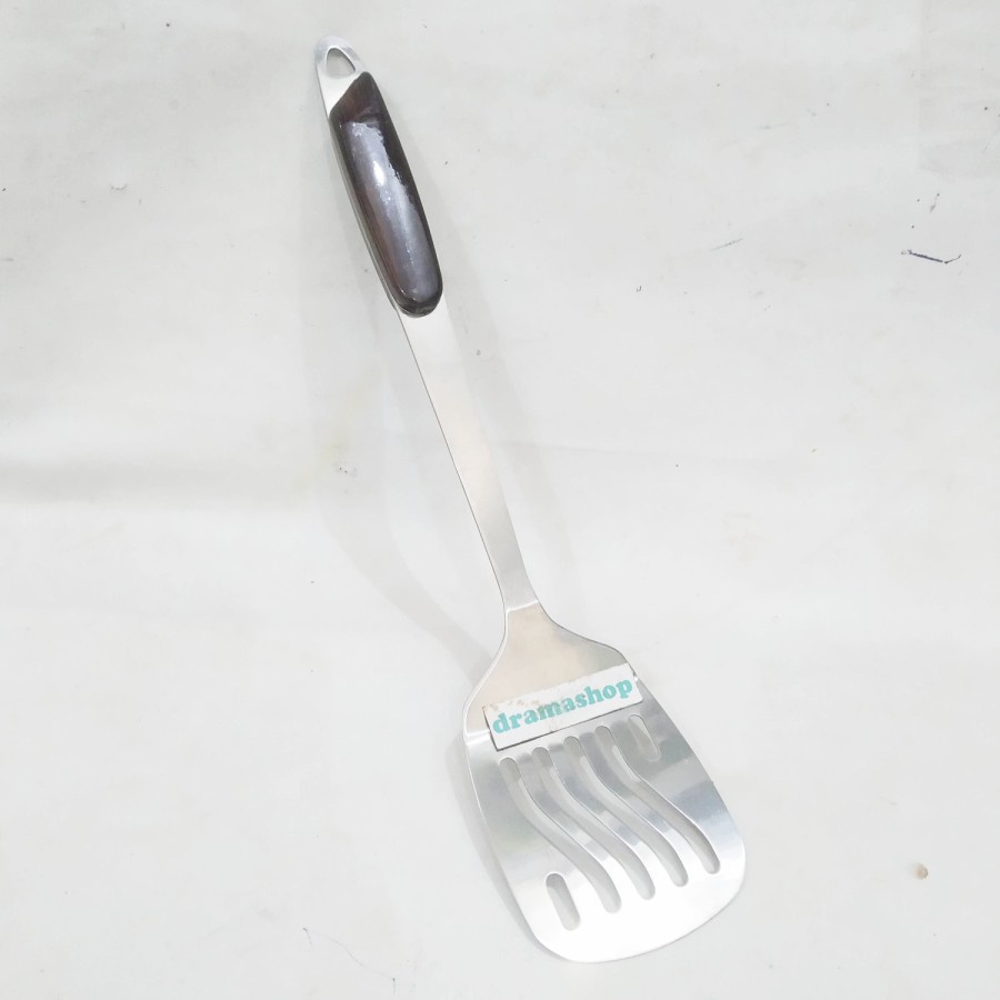 Sendok Goreng Sutil Sodet Spatula berlubang Stainless good quality