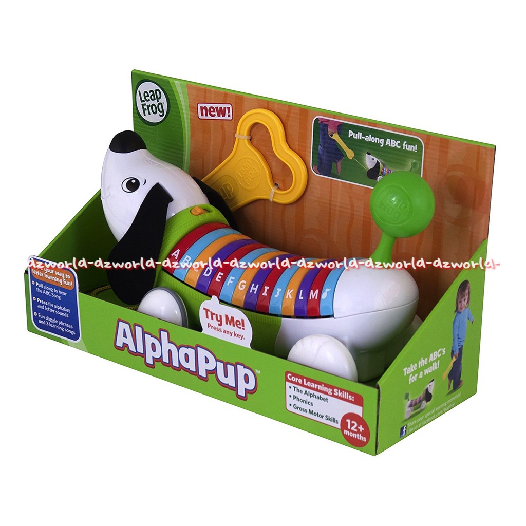 Leap Frog Alphapup Mainan Alphabed Anak mengajarkan balita mengenai alfabet suara dan huruf