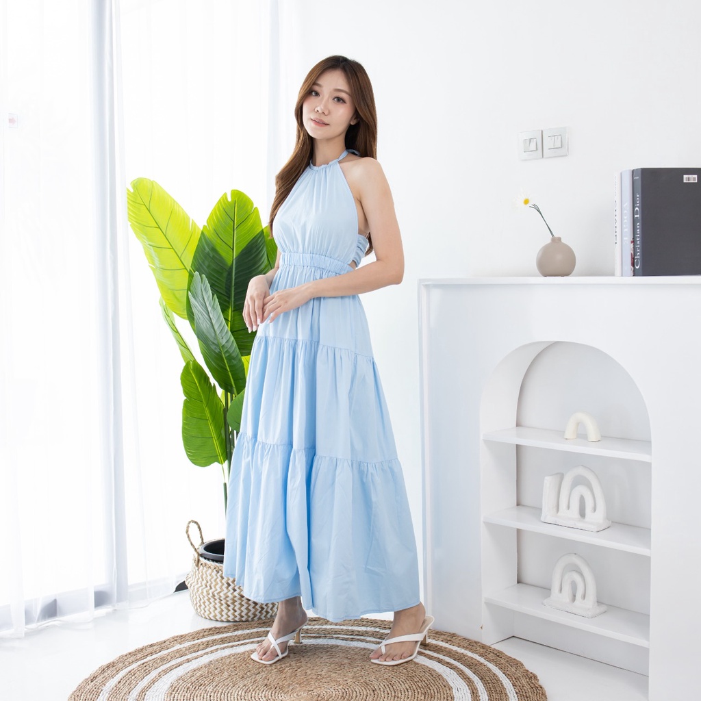 V1044 Miami Summer Dress / Dress Pantai / Backless Dress / Long dress / Maxi dress