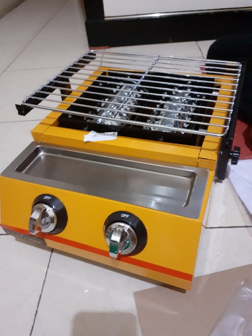 Kompor Panggangan Sosis 2 Tungku