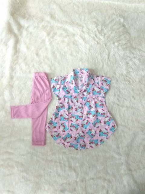 Dres anak tunik anak kemeja anak1-5thn + Legging(COD)