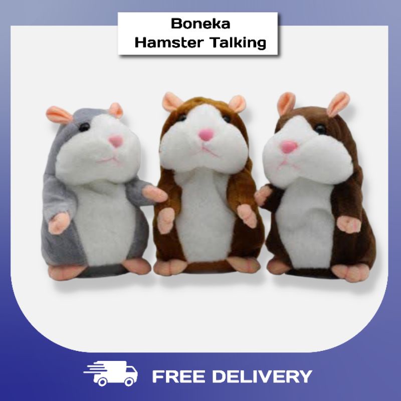 Boneka Hamster Bisa Bicara Talking Hamster Mainan Anak Bayi Dan Bisa Buat Kado Ulang Tahun