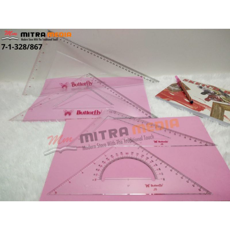 

ALAT UKUR PENGGARIS SEGITIGA BUTTERFLY NO.12 DAN J8