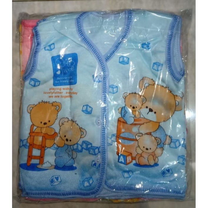 6 PCS Baju Bayi SA Warna Lengan Kuntung