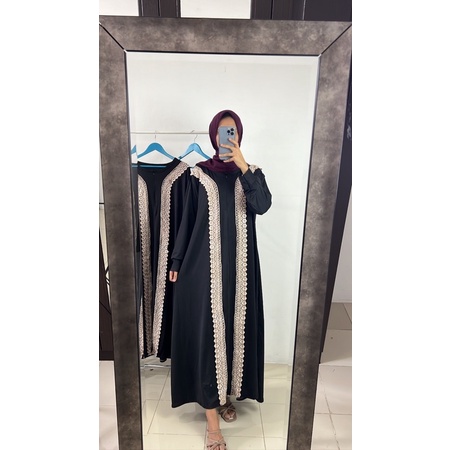 abaya renda arab jumbo