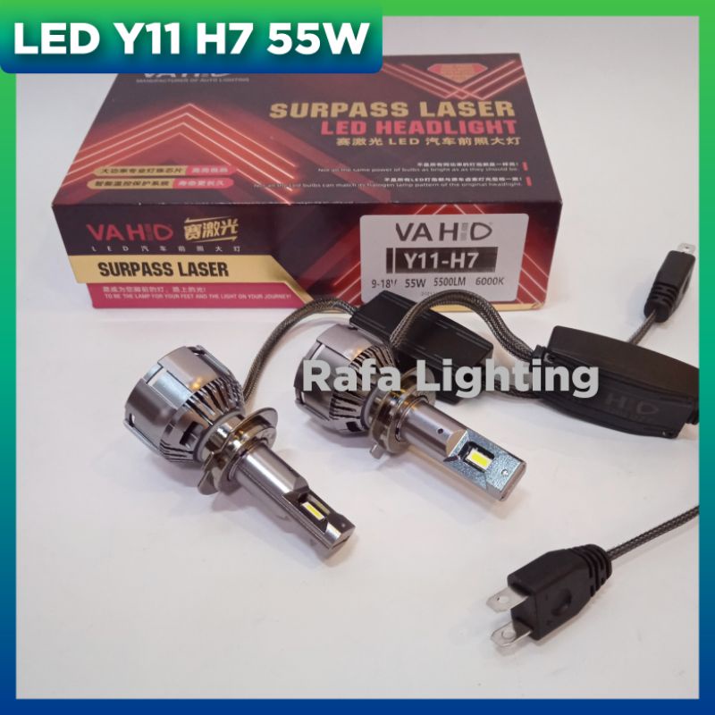 Lampu LED 55 Watt Y11 H7 | Headligh Vahid