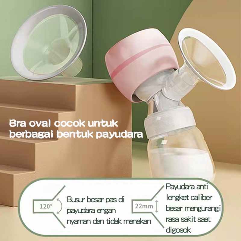 Pompa asi elektrik /HRXNQ01/ pompa asi /Breast Pump Portable-pink