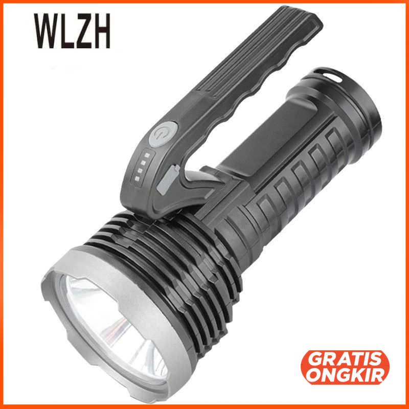 Senter LED Portable Flashlight Recharge T6 COB 1000 Lumens