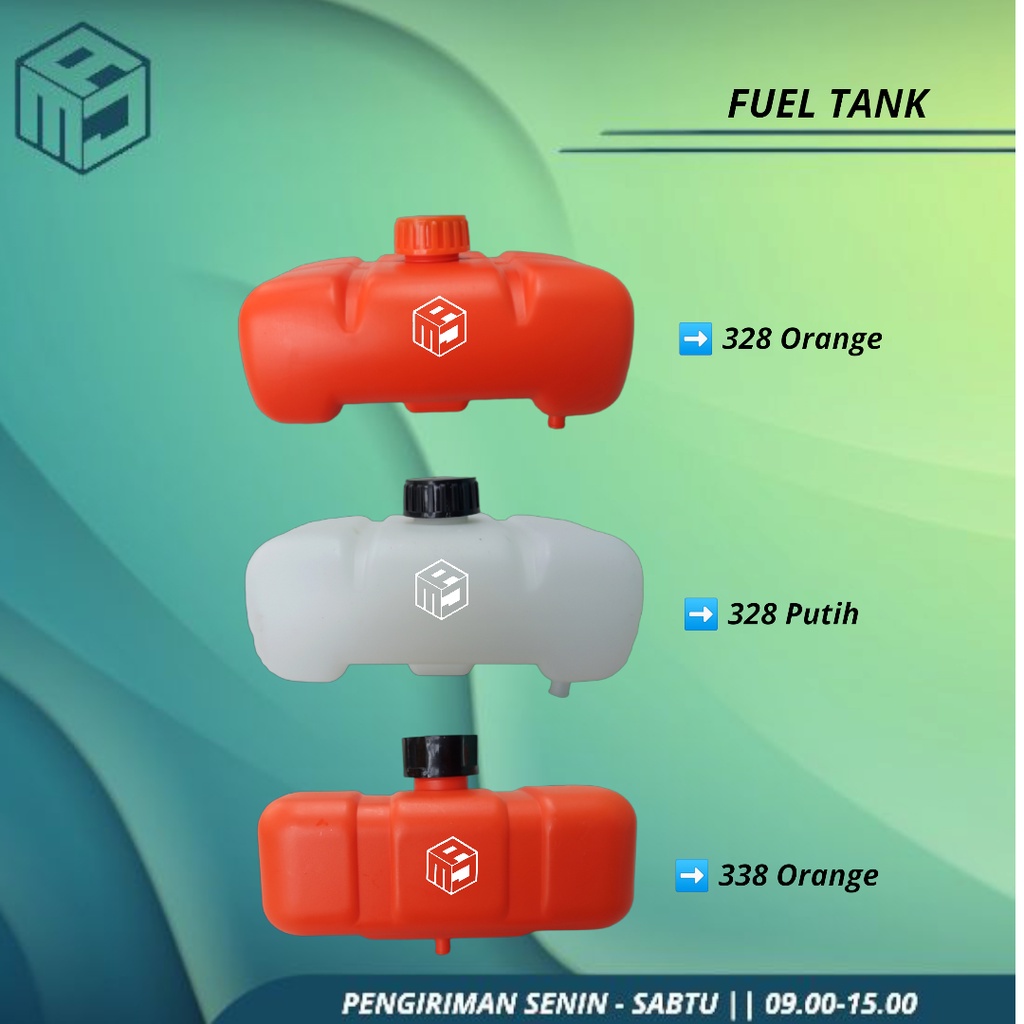 Jual Fuel Tank Tangki Orange Putih Minyak Tangki Bensin Mesin Potong