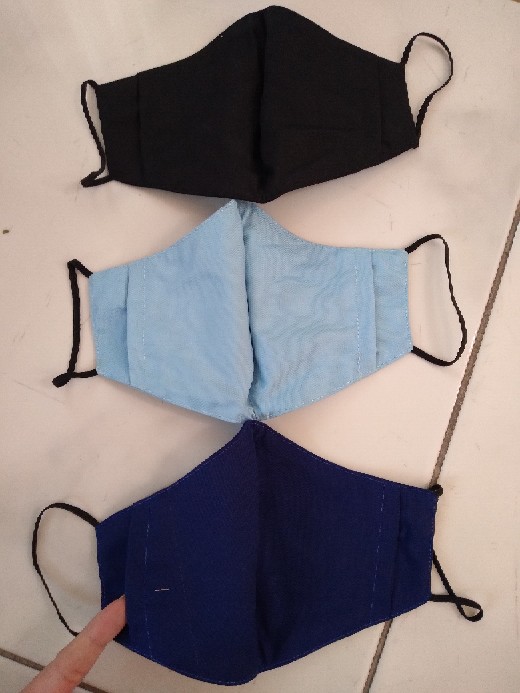 Masker Bordir Dua Lapis Ada Tempat Tisu (22x13cm)