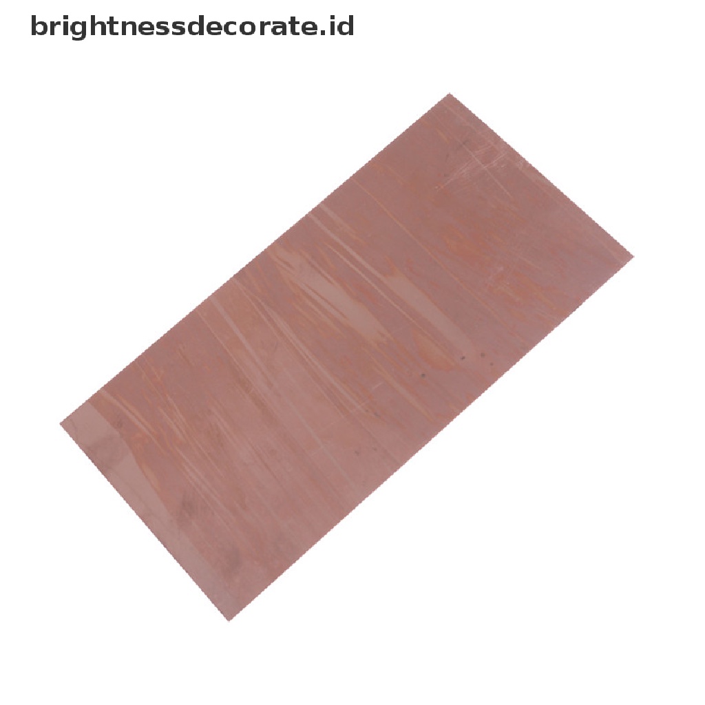 Pelat Logam Tembaga Murni 99.9% Ukuran 0.5mm X 200mm X100Mm