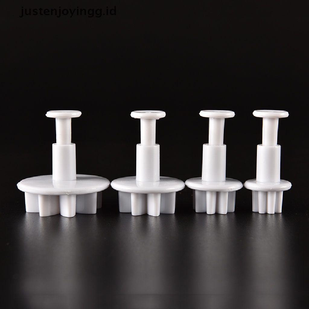 // justenjoyingg.id // 4X Cake Fondant Sugarcraft Decor Cookie Mould Mold Plunger Daisy Flower Cutter ~