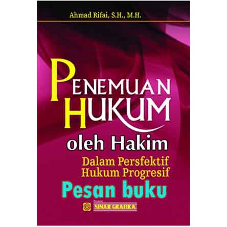 

Buku Penemuan Hukum oleh Hakim Achmad R