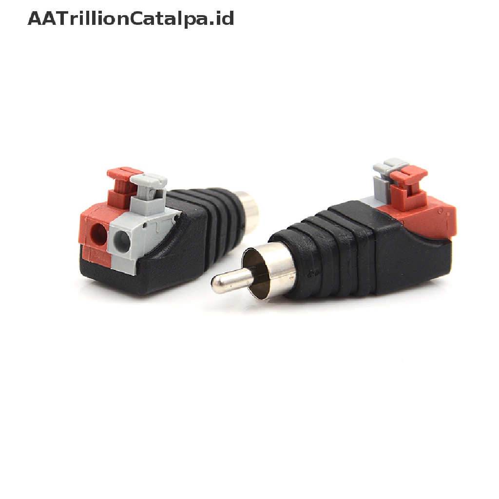 5pcs adapter Konektor jack audio a / v Ke rca male Untuk speaker