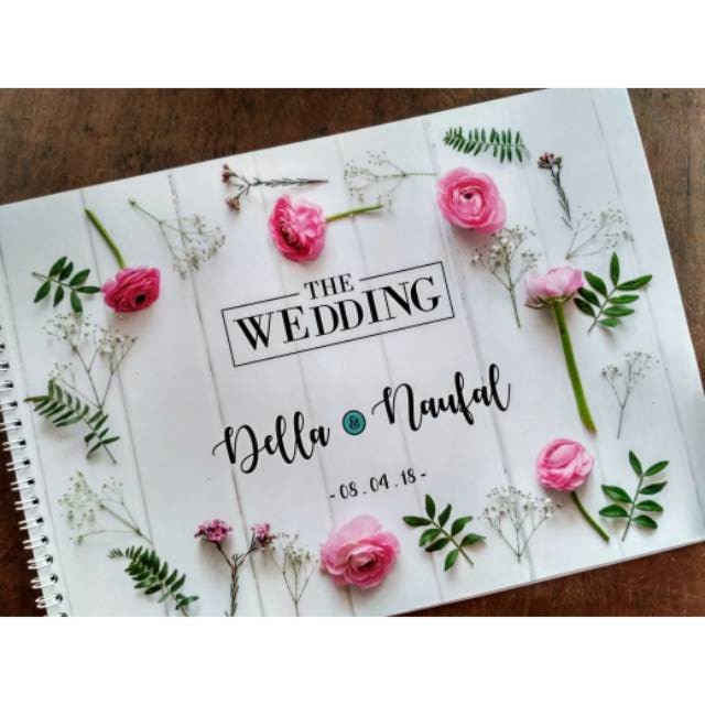 

Buku Tamu Pernikahan ( LAMINATING lebih tebal dan kaku dari LAMINASI / GuestBook Kode AR_06