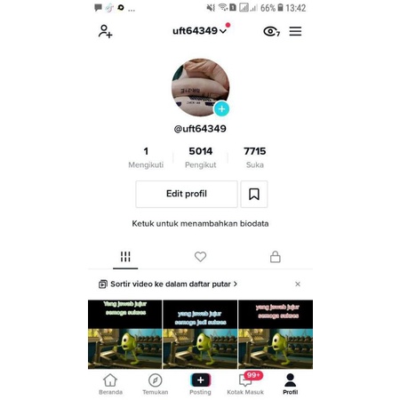 akun tiktok follower real